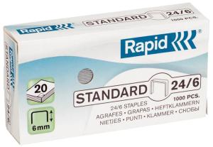 Rapid Nietjes 24/6, doos gegalvaniseerd 