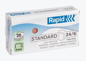 Rapid Nietjes 24/6, koper, doos van1.000