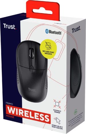 Trust Primo draadloze Bluetooth muis, zwart