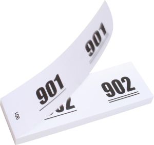 Nummer-/ garderobeblokken