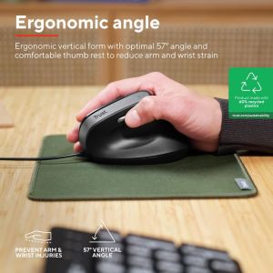 Trust Bayo II ergonomische muis, voor rechtshandigen