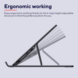 Trust Primo laptopstandaard, opvouwbaar, grijs