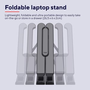 Trust Primo laptopstandaard, opvouwbaar, grijs