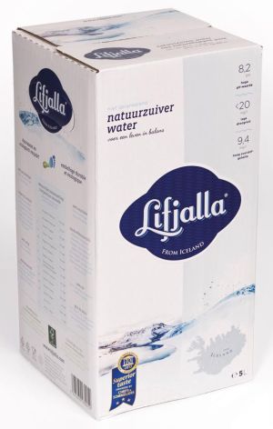 Lifjalla water, bag-in-box van 5 liter