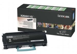 Lexmark toner 0X264H11G, zwart, 9.000 pa