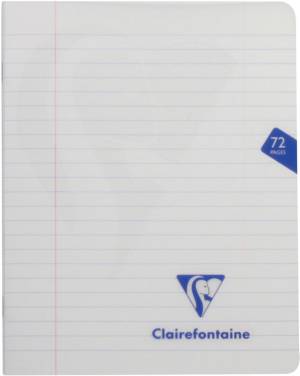 Clairefontaine schrift mimesys voor ft A5, 72 bladzijden, kaft in PP, gelijnd, geassorteerde kleuren