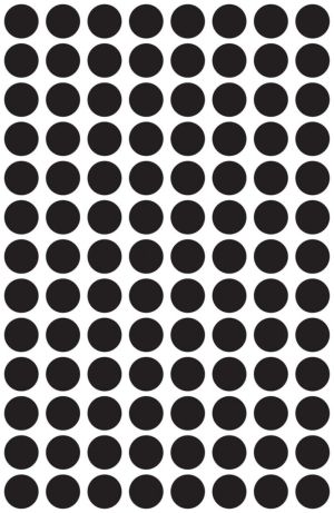 Avery Etiquettes ronds diam&egrave;tre 8 mm, noir, 416 pi&egrave;ces
