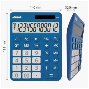 Desq calculatrice de bureau New Generation XLarge, bleu fonc&eacute;