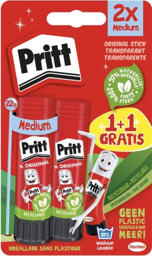 Pritt plakstift 22 g,  1 + 1 gratis
