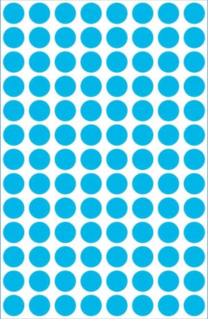 Avery Etiquettes ronds diam&egrave;tre 8 mm, bleu, 416 pi&egrave;ces