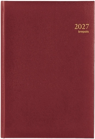 Brepols agenda Omega Lima 6 langues,bordeaux, 2027