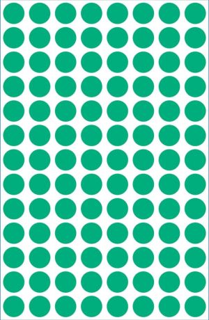 Avery Etiquettes ronds diam&egrave;tre 8 mm, vert, 416 pi&egrave;ces