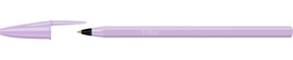 Bic stylo bille Cristal pastel, bo&icirc;te de 20 pi&egrave;ces, assorti