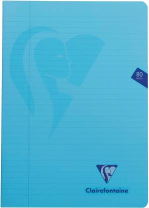 Clairefontaine schrift mimesys voor ft A4, 80 bladzijden, kaft in PP, gelijnd, geassorteerde kleuren