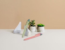 Bic stylo bille 4 couleurs Mineral Tones, display de 30 pi&egrave;ces, assorti