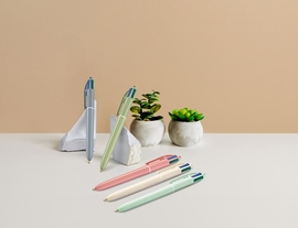 Bic stylo bille 4 couleurs Mineral Tones, display de 30 pi&egrave;ces, assorti