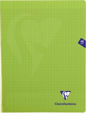 Clairefontaine cahier Mimesys pour ft A4+, 48 pages, couverture en PP, s&eacute;y&egrave;s, couleurs assorties