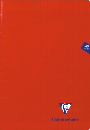 Clairefontaine schrift mimesys voor ft A4+, 140 bladzijden, kaft in PP, sey&egrave;s, geassorteerde kleuren