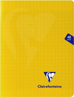Clairefontaine cahier Mimesys, ft 17 x 22 cm, 48 pages, couverture en PP, s&eacute;y&egrave;s, couleurs assorties
