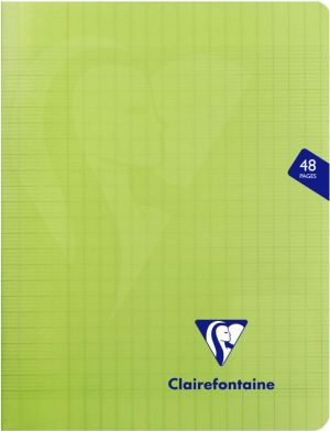 Clairefontaine cahier Mimesys, ft 17 x 22 cm, 48 pages, couverture en PP, s&eacute;y&egrave;s, couleurs assorties
