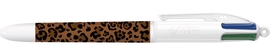 Bic stylo bille 4 couleurs Leopard, bo&icirc;te de 12 pi&egrave;ces, assorti