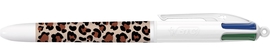 Bic stylo bille 4 couleurs Leopard, bo&icirc;te de 12 pi&egrave;ces, assorti