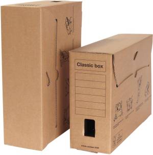 Loeff's Classic box archiefdoos, ft 370 x 260 x 115 mm, bruin, PK50