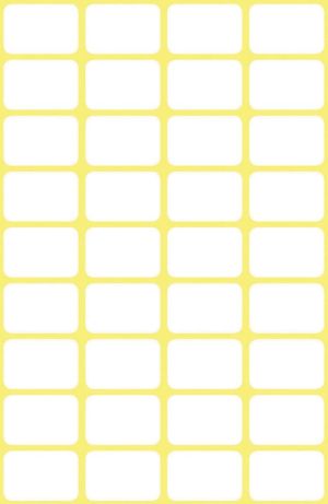 Avery Etiquettes blanches ft 18 x 12 mm (l x h), 216 pi&egrave;ces