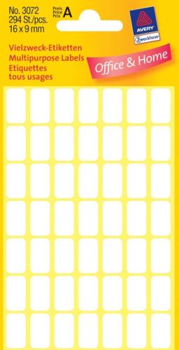 Zweckform Kantooretiket 16x9mm wit(10)