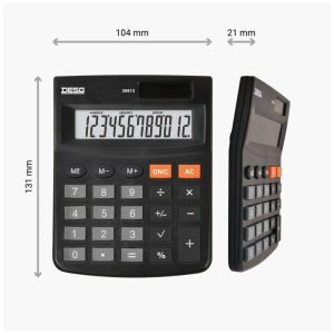 Desq bureaurekenmachine Heavy Duty Compact 30812, zwart