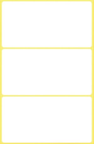 Avery Etiquettes blanches, ft 76 x 39 mm, 18 pi&egrave;ces