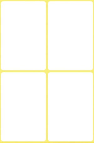 Avery Etiquettes blanches ft 54 x 35 mm (l x h), 24 pi&egrave;ces