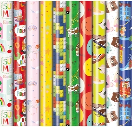 Papier cadeau, 70 cm x 2 m, Bambini