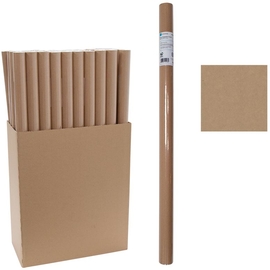 Papier d'emballage kraft, 70 cm x 5 m, brun