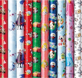 Papier cadeau, 70 cm x 2 m, No&euml;l, Disney