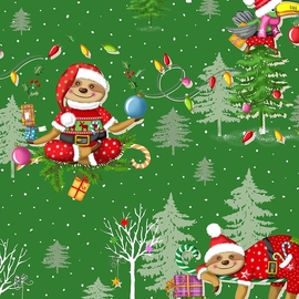 Papier cadeau, 70 cm x 2 m, No&euml;l, Pr&auml;senta enfant