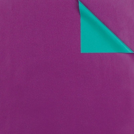 Papier cadeau, 70 cm x 2 m, Uni, double face