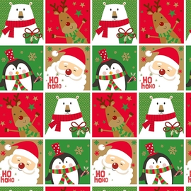 Papier cadeau, 70 cm x 2 m, No&euml;l, Bambini