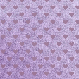 Papier cadeau, 70 cm x 1,5 m, coeurs, couleurs assorties