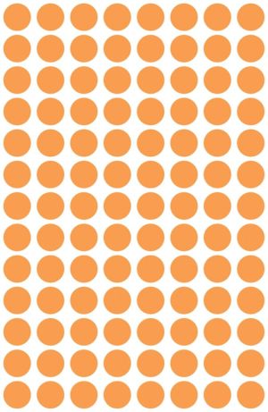 Avery Etiquettes ronds diam&egrave;tre 8 mm, orange clair, 416 pi&egrave;ces