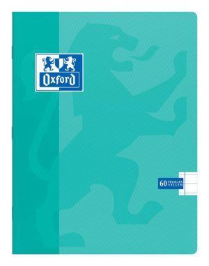 Oxford School cahier, ft A5, 120 pages (60 feuilles), avec marge, lign&eacute;, couleurs assorties