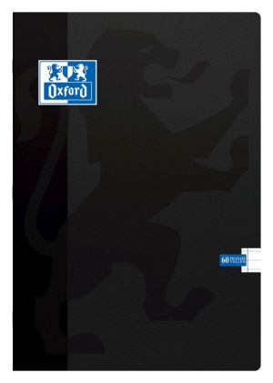 Oxford School cahier, ft A4, 120 pages (60 feuilles), avec marge, lign&eacute;, couleurs assorties