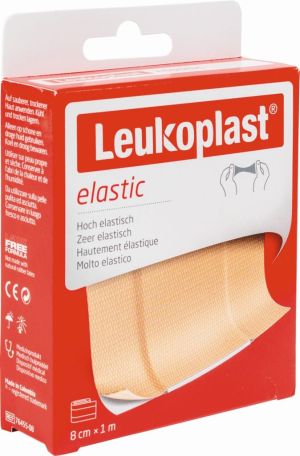 Leukoplast elastische pleister, 8 cm x 1 m