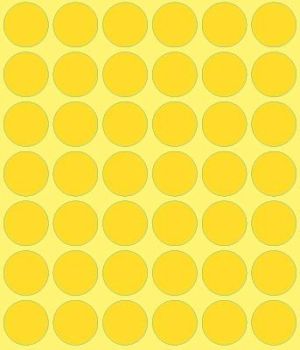 Avery Etiquettes ronds diam&egrave;tre 18 mm, jaune, 1.056 pi&egrave;ces