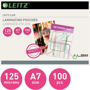 Leitz Ilam lamineerhoes ft A7, 250 micron (2 x 125 micron), pak van 100 stuks