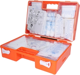 Carpoint trousse de premiers secours 166 parts avec support mural orange