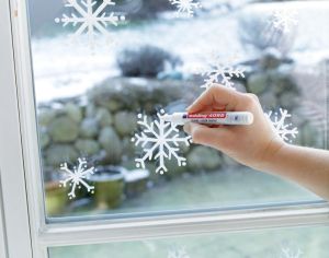 Edding krijtmarker e-4095 wit, etui van 5 stuks