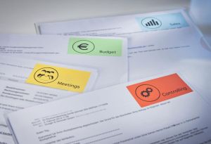 Avery gekleurde universele etiketten ft 105 x 148 mm (b x h), 400 stuks, rood