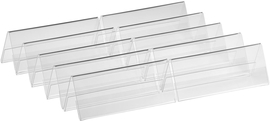 Europel porte-nom chevalet de table ft 55 x 150 mm, paquet de 10 pi&egrave;ces
