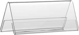 Europel porte-nom chevalet de table ft 40 x 105 mm, paquet de 10 pi&egrave;ces